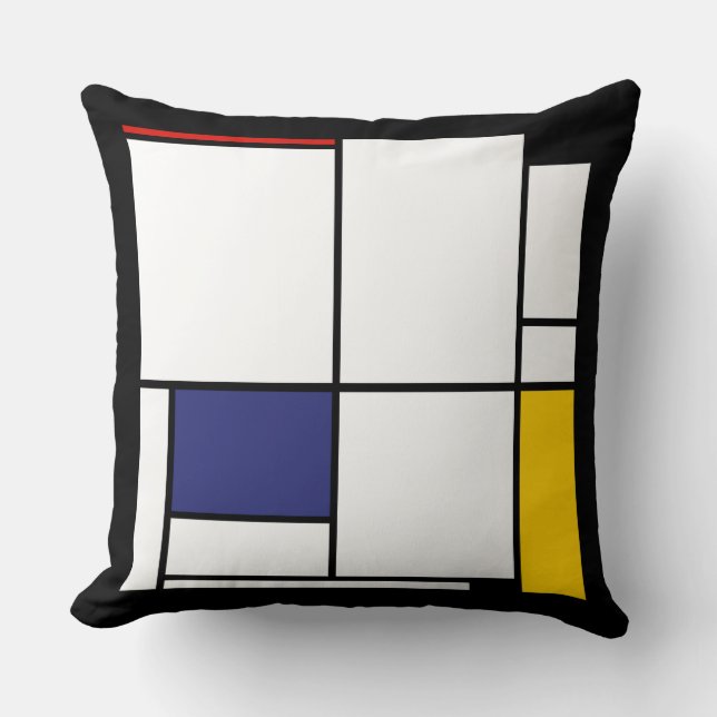 Coussin Piet Mondrian, Tableau 1 (Recto)