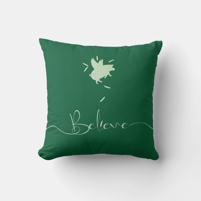 Coussin Pig Feathers (Recto)