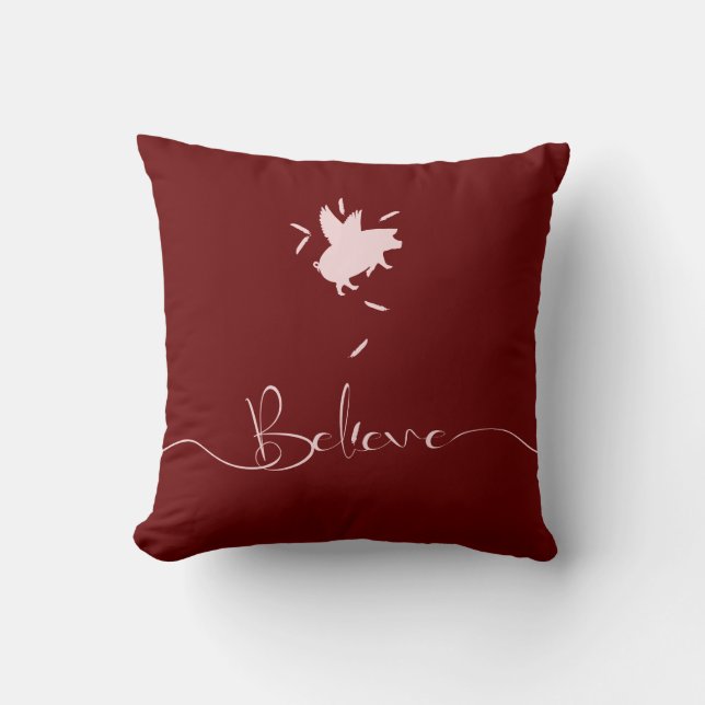 Coussin Pig Feathers (Recto)