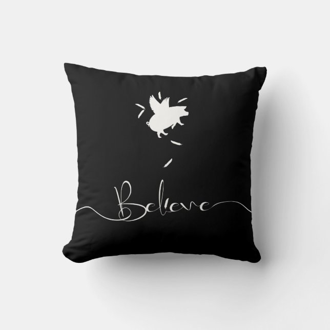 Coussin Pig Feathers (Recto)
