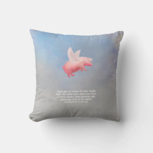 Coussin Pig volant