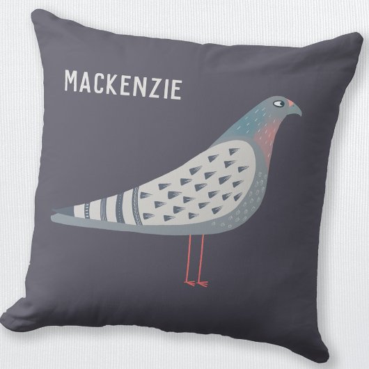 Coussin Pigeon Personnalisé