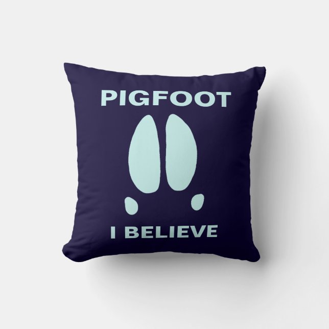 Coussin Pigfoot - Je crois (Recto)
