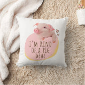 Coussin Piglet mignon - Je suis un peu une affaire de coch (Couverture)