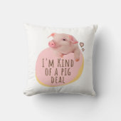Coussin Piglet mignon - Je suis un peu une affaire de coch (Recto)