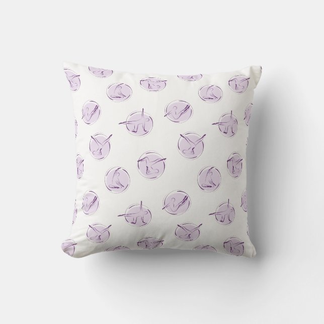 Coussin Pilates pose motif (Recto)