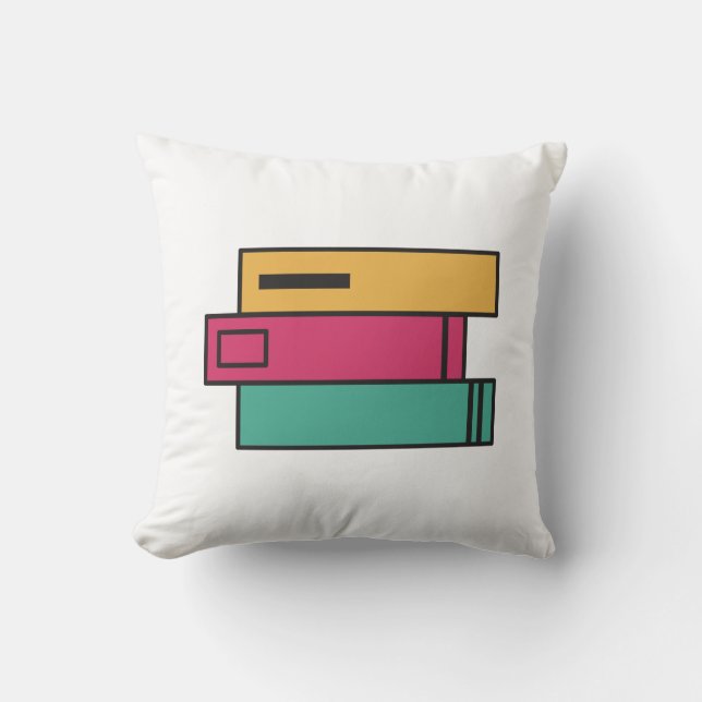 Coussin pile de livres (Recto)