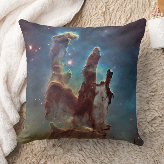 Coussin Piliers de la création, nébuleuse de l'Aigle Hubbl (Couverture)