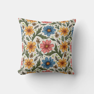 Coussin pilliow fleuri