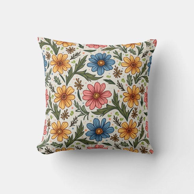 Coussin pilliow fleuri (Recto)