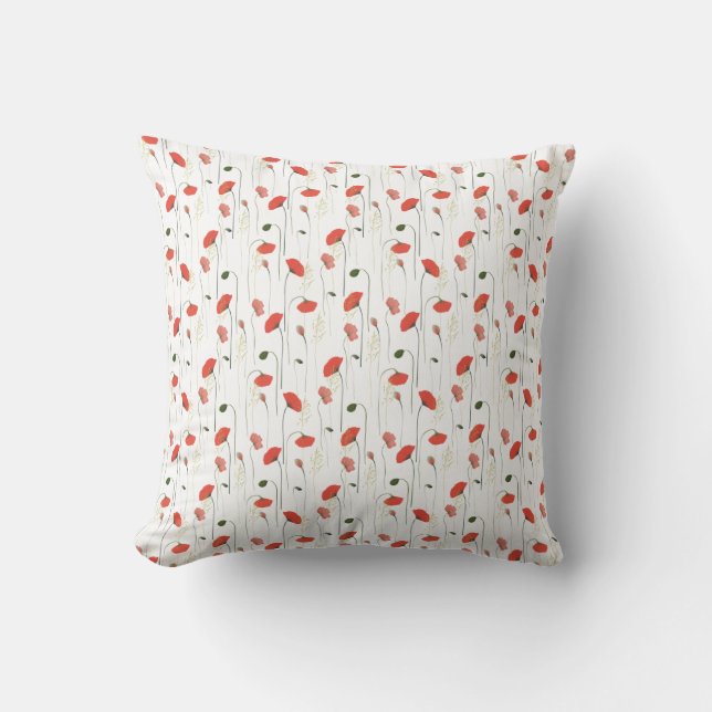 Coussin Pillow 40,6 x 40,6 cm - Floral Pattern (Recto)