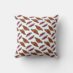 Coussin Pillow Automne Papillon Frénésie