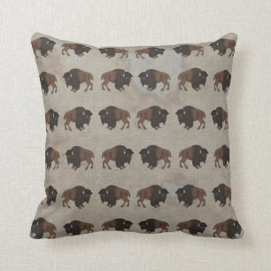 Coussin PIllow Bison Throw