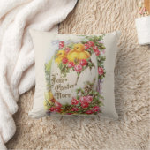 Coussin Pillow Poussins de Pâques et Roses (Couverture)