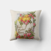 Coussin Pillow Poussins de Pâques et Roses (Verso)