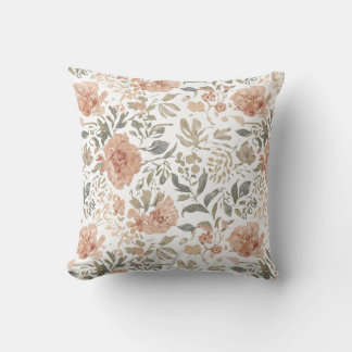 Coussin Pillowcase Motif de ligne de fleurs