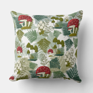 Coussin Pillowier de Lancer de Forêt de Champignons