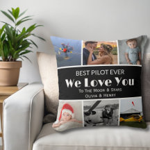 Pilot Modern 'We Love You' Custom Photo Collage