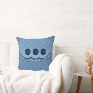 Coussin Pilote à lancer - Bouton bleu