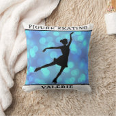 Coussin Pilote à lancer de patinage avec nom (Couverture)