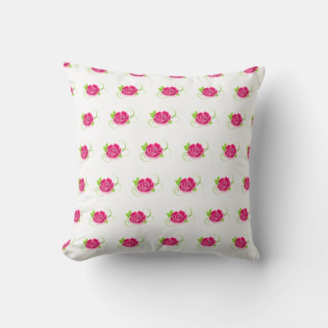 Coussin Pilote à lancer/oreiller à lancer Rose (Recto)