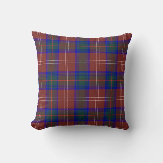Coussin Pilote à lancer Plaid Chisholm Chasse Tartan moder (Recto)