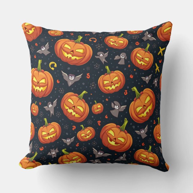 Coussin piloté de la fête d'Halloween (Recto)