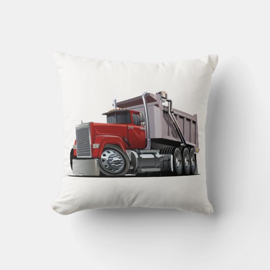 Coussin Pilote de lancement de camion de dessin (Recto)