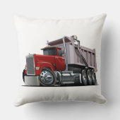 Coussin Pilote de lancement de camion de dessin (Verso)