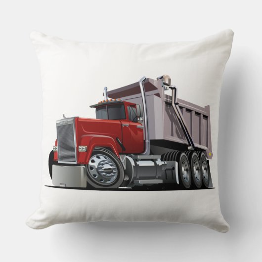 Coussin Pilote de lancement de camion de dessin (Recto)