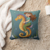 Coussin Pilote de lancement de cheval de mer (Couverture)