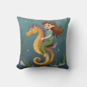 Coussin Pilote de lancement de cheval de mer (Recto)