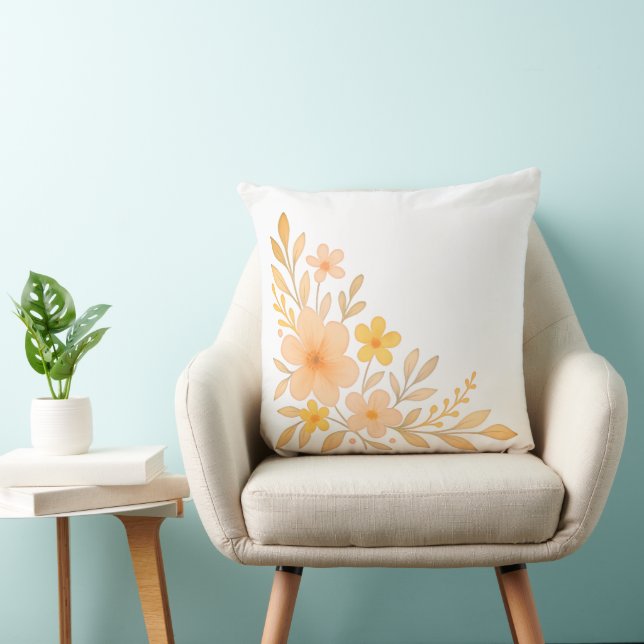 Coussin Pilote d'impression florale soupleCoussin de lance (Chaise)