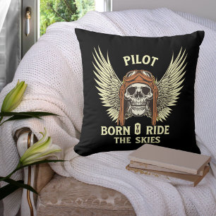Coussin Pilote Né Pour Chevaucher Les Cieux, Pilote D'avia