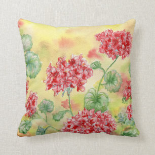 Coussin Piloteur de "Red Geraniums"