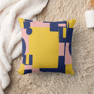 Coussin Pinceau Abstrait Rétro (14)