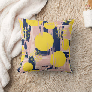 Coussin Pinceau Abstrait Rétro (8)