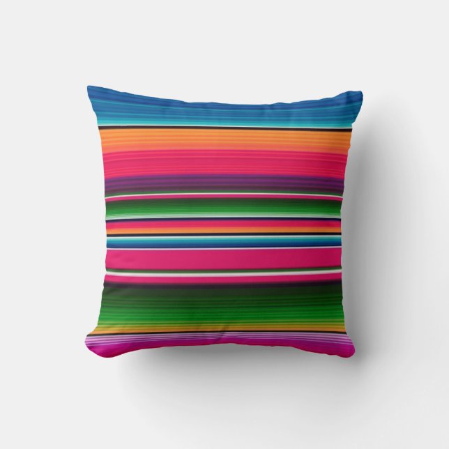 Coussin Pinceau mexicain Couleur Arc-en-ciel espagnol (Recto)