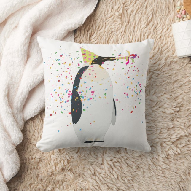 Coussin Pingouin - Animaux ayant une fête (Couverture)