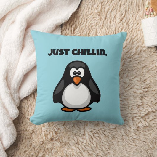 Coussin Pingouin de dessin cool - Juste Chillin' Arctic Vi (Couverture)