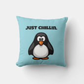 Coussin Pingouin de dessin cool - Juste Chillin' Arctic Vi (Recto)