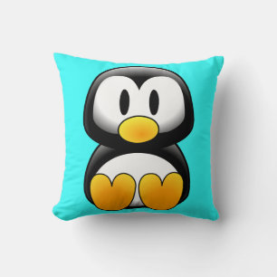 Coussin Pingouin de dessin pour bébé mignon