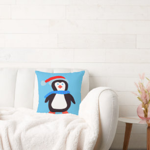 Coussin Pingouin d'hiver classique