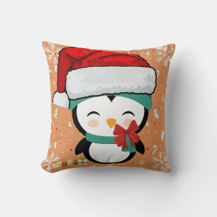 Coussin pingouin mignon