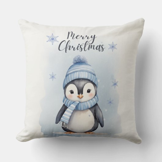 Coussin "Pingouin mignon" (Recto)