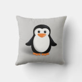 Coussin Pingouin mignon de bébé (Verso)