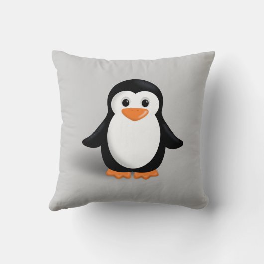 Coussin Pingouin mignon de bébé (Verso)