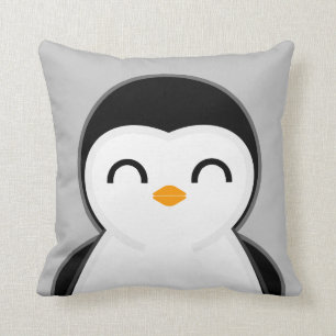 Coussin pingouin mignon décoration personnalisée de cham