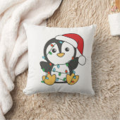 Coussin Pingouin Noël Animaux d'hiver Pingouines de vacanc (Couverture)