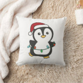 Coussin Pingouin Noël Animaux d'hiver Pingouines de vacanc (Couverture)
